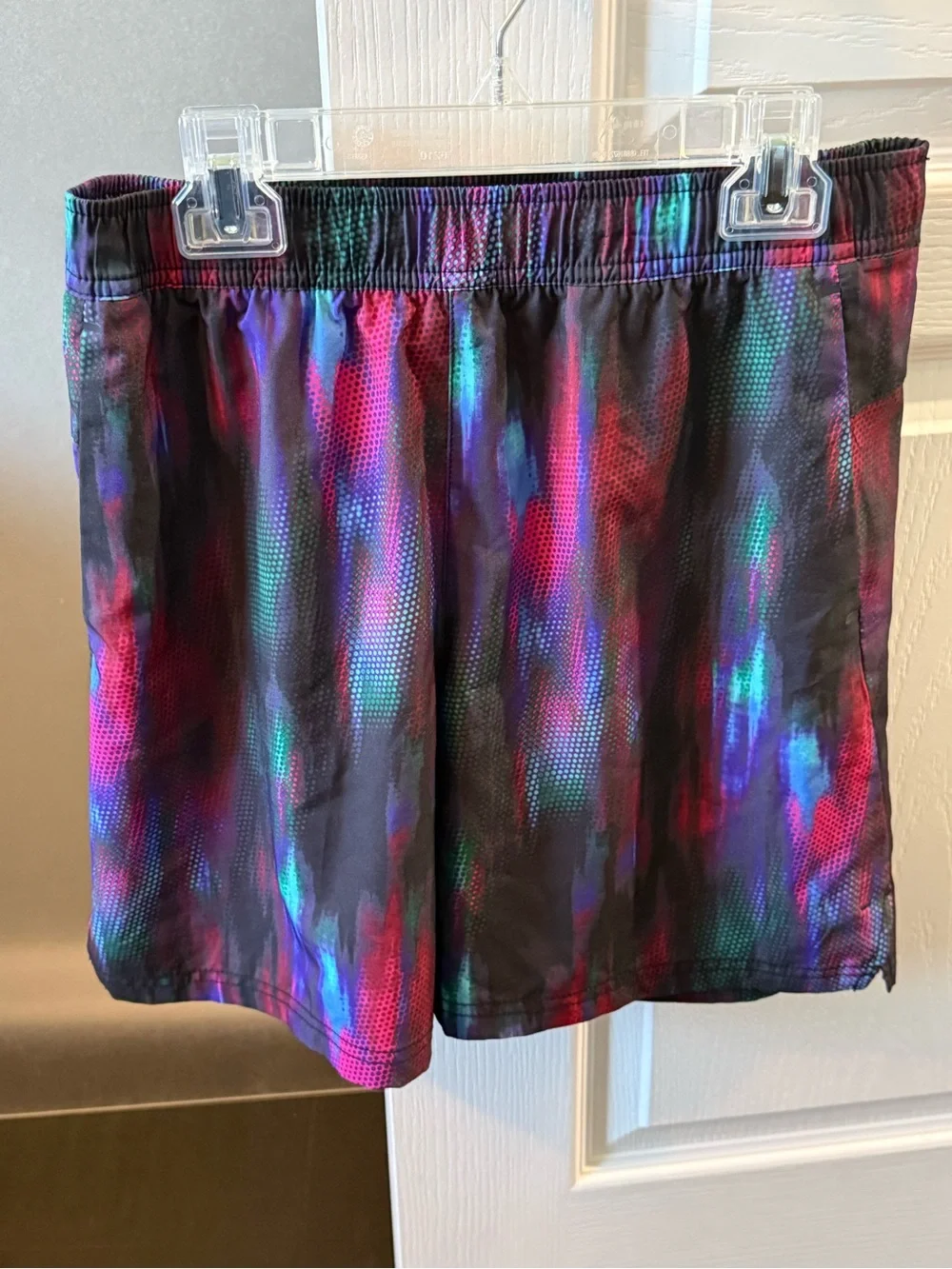 Old Navy Boy Black Multicolor Athletic Shorts